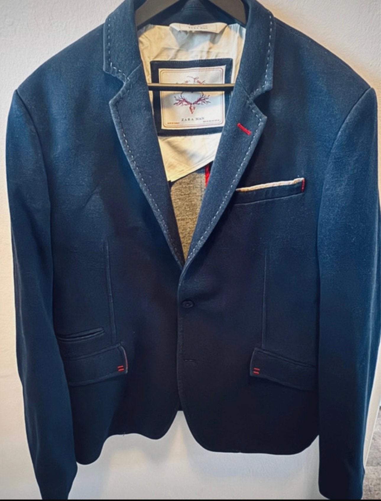 Zara.   Blazer heren, Ophalen of Verzenden, Zo goed als nieuw, Blauw