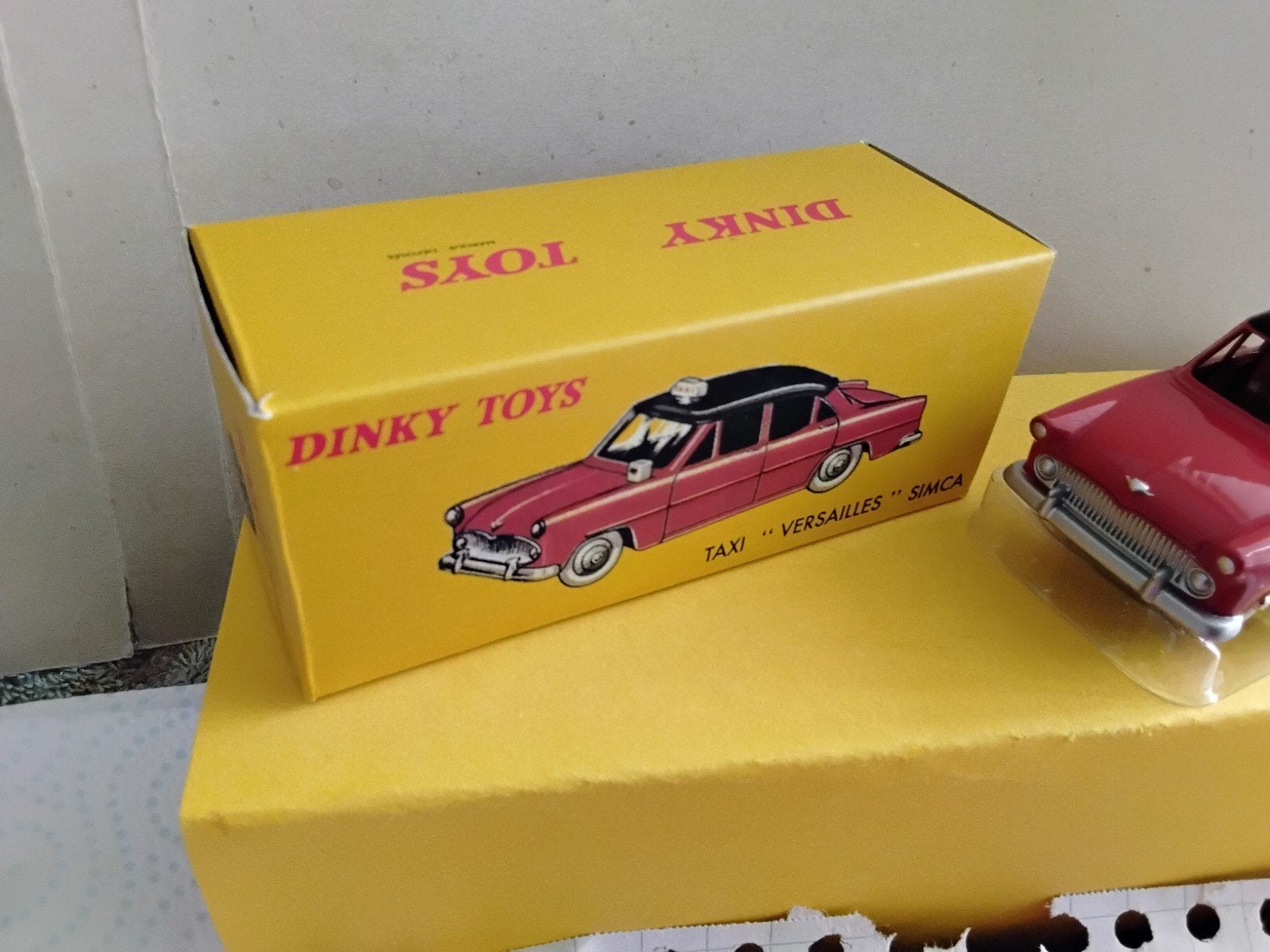 DINKY TOYS ATLAS TAXI VERSAILLES  SIMCA NO  24 ZT, Ophalen of Verzenden, Auto, Dinky Toys