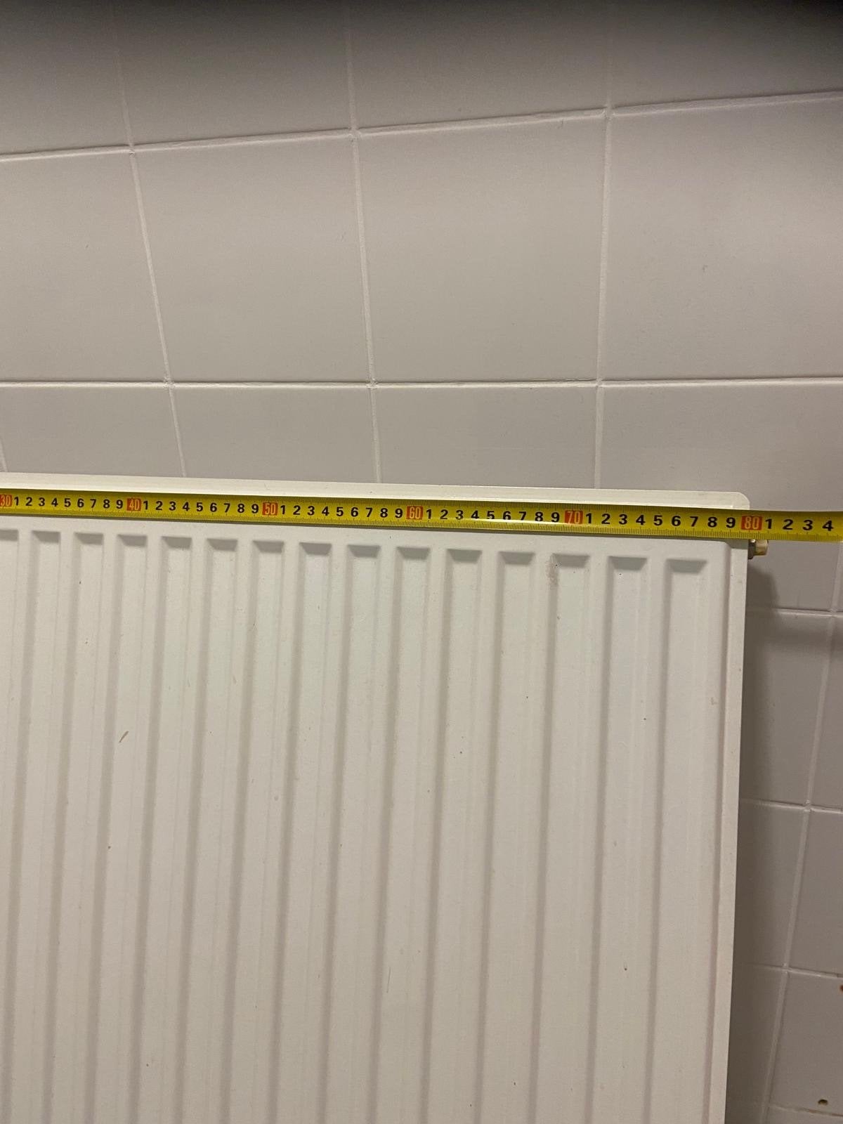 Gebruikte badkamer radiator - 70x60 cm, Ophalen, 30 tot 80 cm, Gebruikt, Radiator