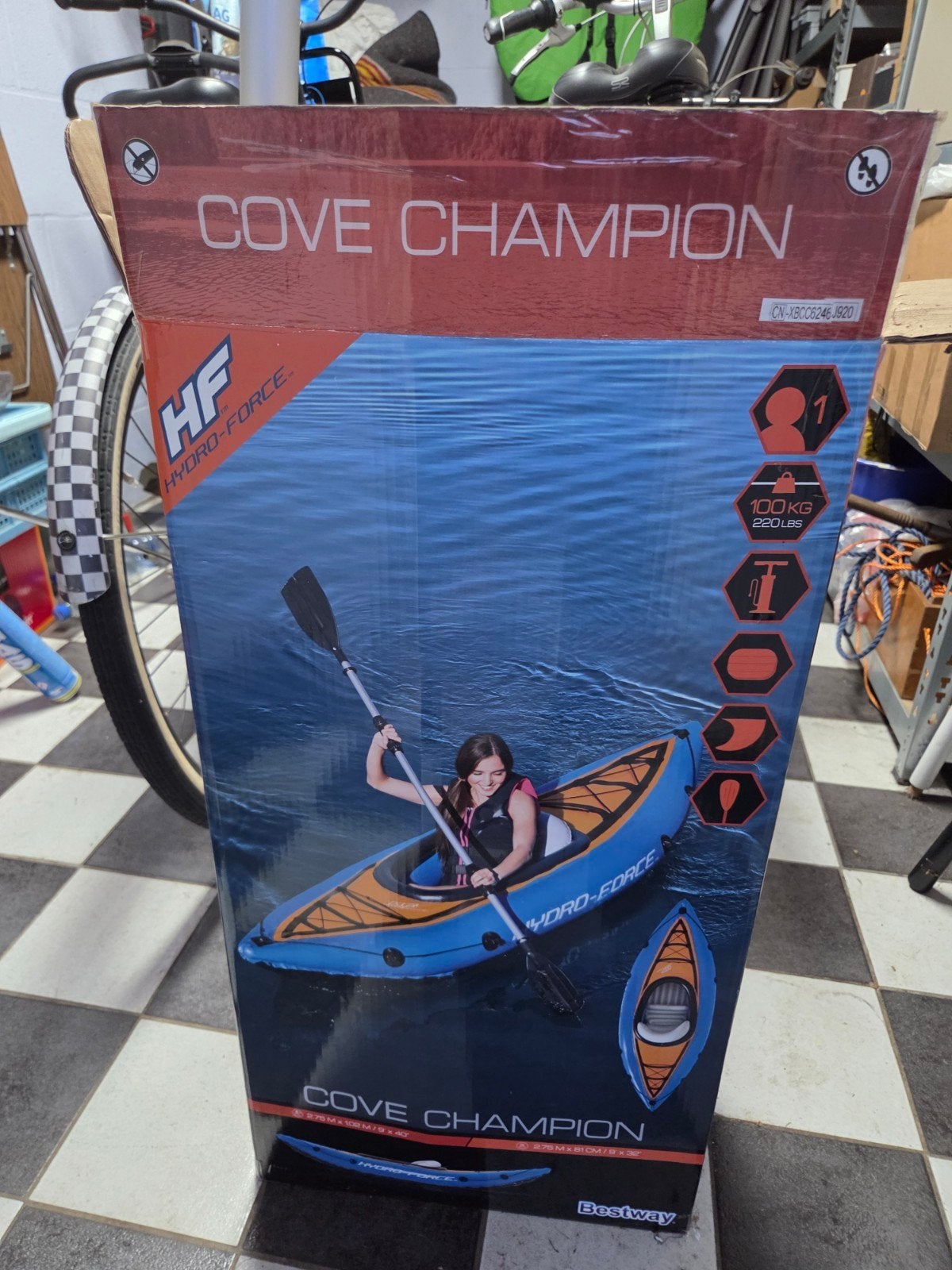 Bestway Hydro-Force Cove Champion Opblaasbare Kajak, Watersport en Boten, Ophalen of Verzenden, Opblaasbaar, Zo goed als nieuw