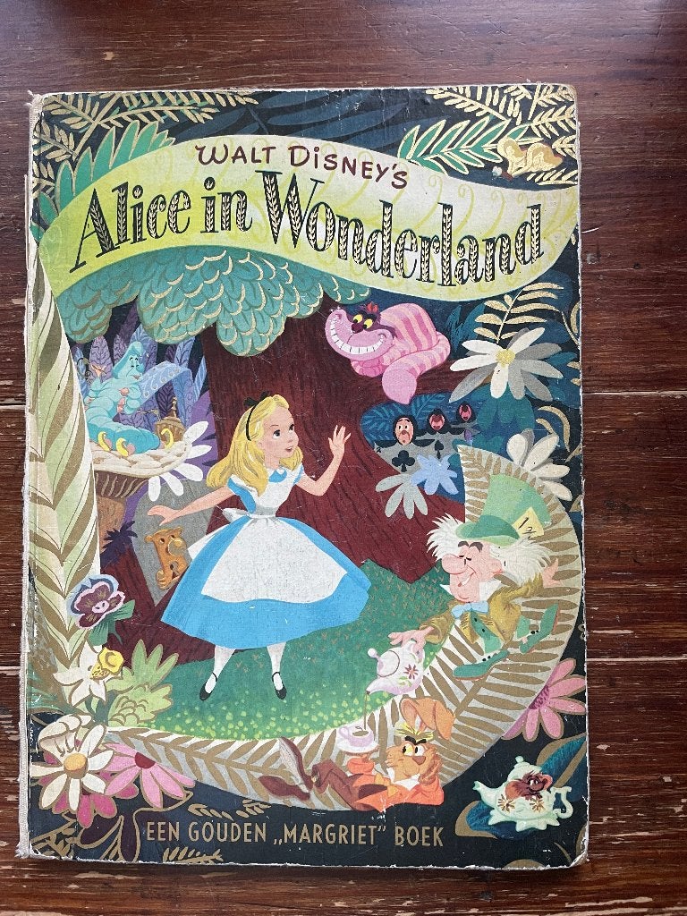 Walt Disney's Alice in Wonderland Gouden Margriet Boek 1955, Ophalen of Verzenden, Gelezen, Walt Disney, Prentenboek