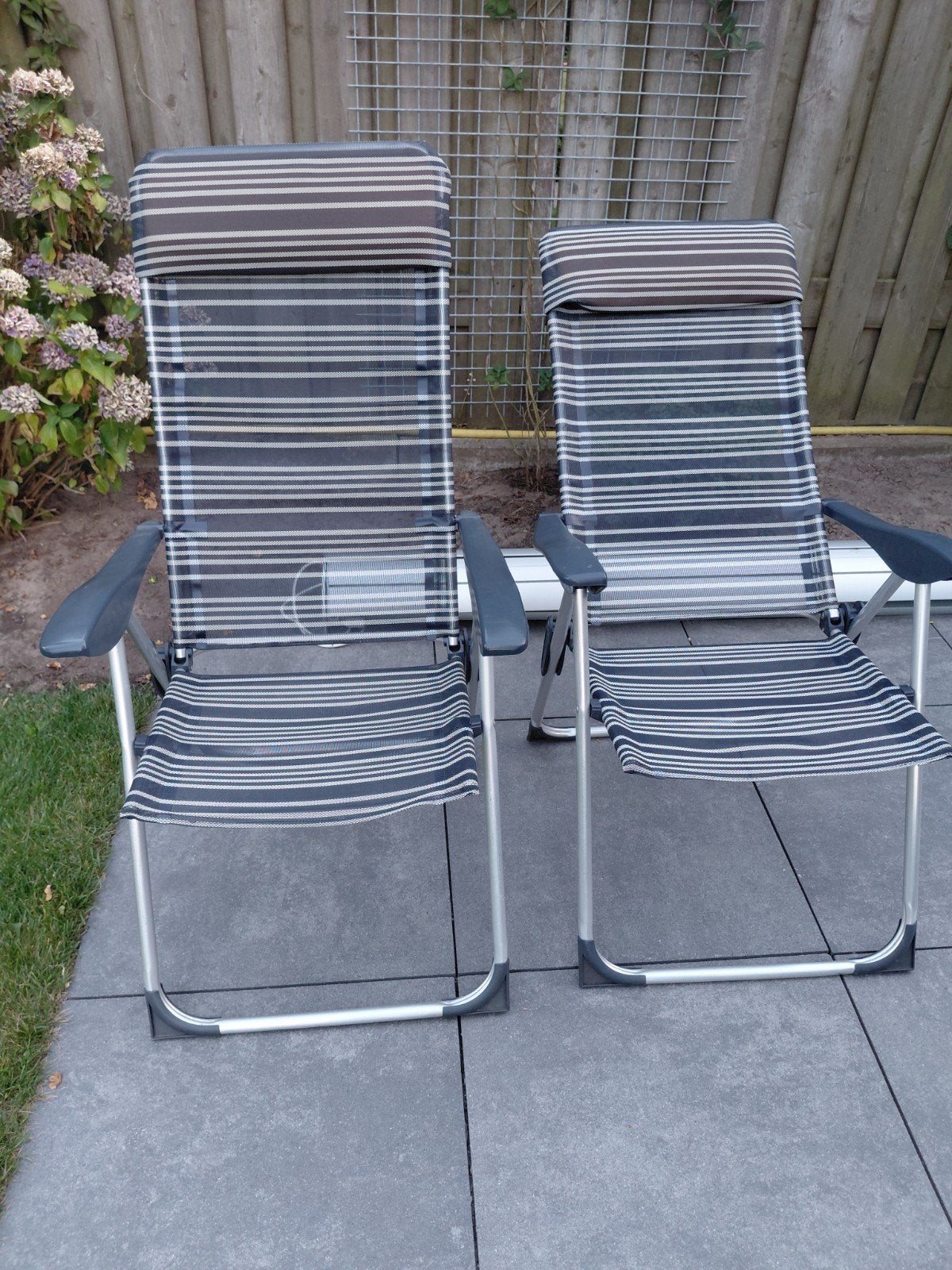 twee tuinstoelen, Ophalen, Gebruikt, Campingstoel