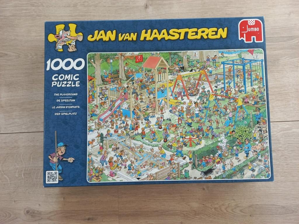 Jan van Haasteren: de speeltuin, Ophalen, 500 t/m 1500 stukjes, Zo goed als nieuw, Legpuzzel