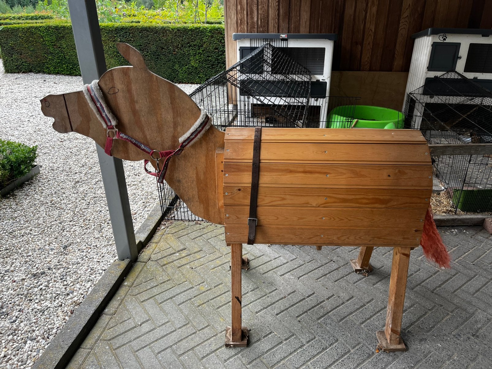 Houten speelpaard - groot exemplaar, Ophalen, Gebruikt