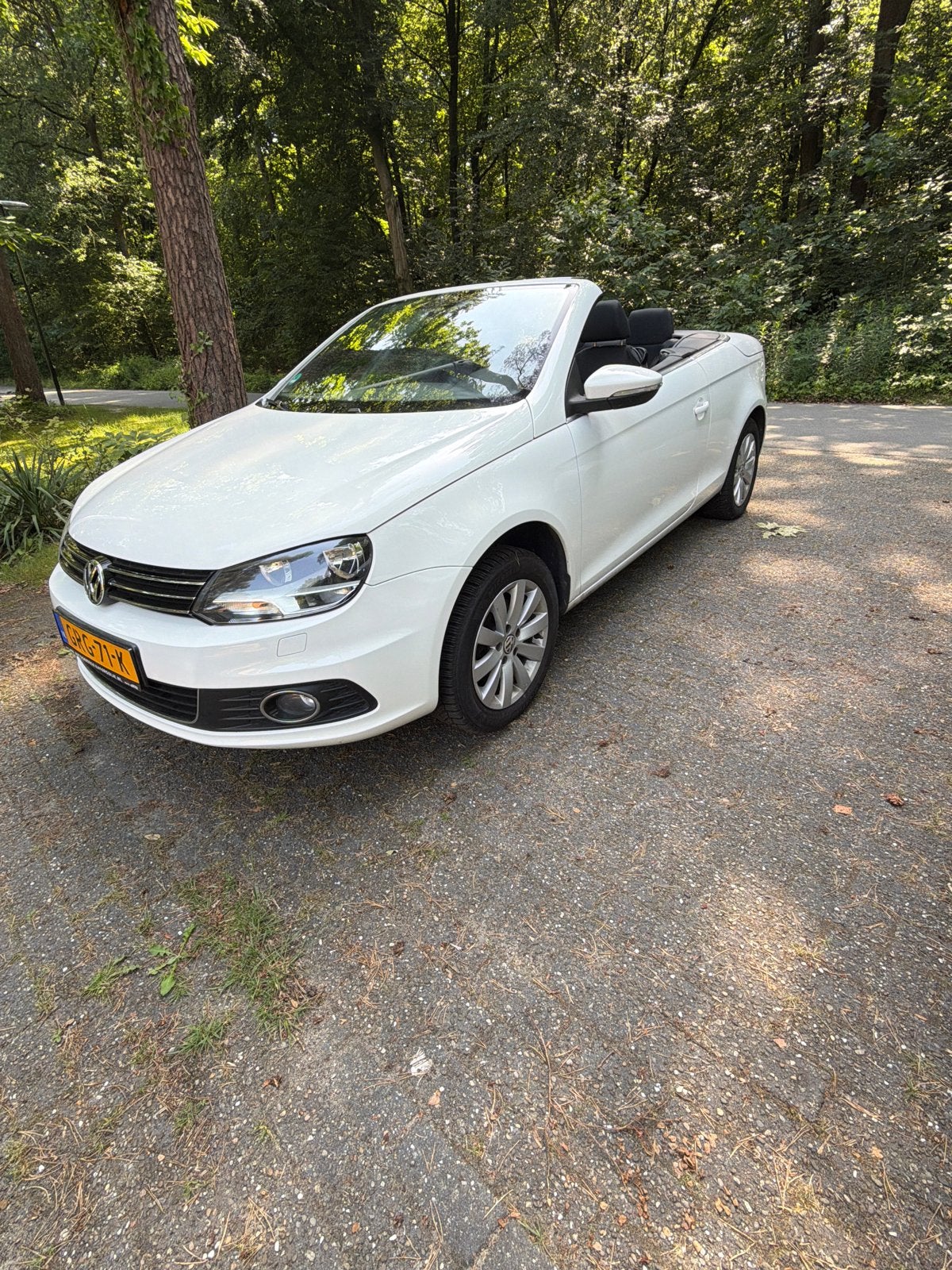 Volkswagen Eos 1.4 TSI 90KW 2012 Wit, Auto's, Volkswagen, Voorwielaandrijving, 748 kg, 4 cilinders, Cabriolet