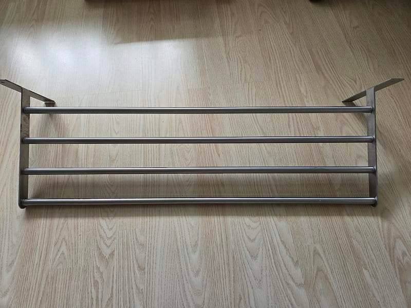 Handdoekrek IKEA Grundtal 87 cm breed, Ophalen, Gebruikt, Zilver
