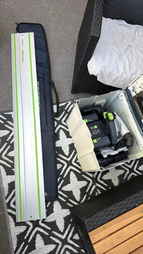 Festool TSC 55 5,2 KEB-Plus /XL-FS 18V accu invalzaag set, Doe-het-zelf en Verbouw, Gereedschap | Zaagmachines, Invalzaag, Ophalen of Verzenden