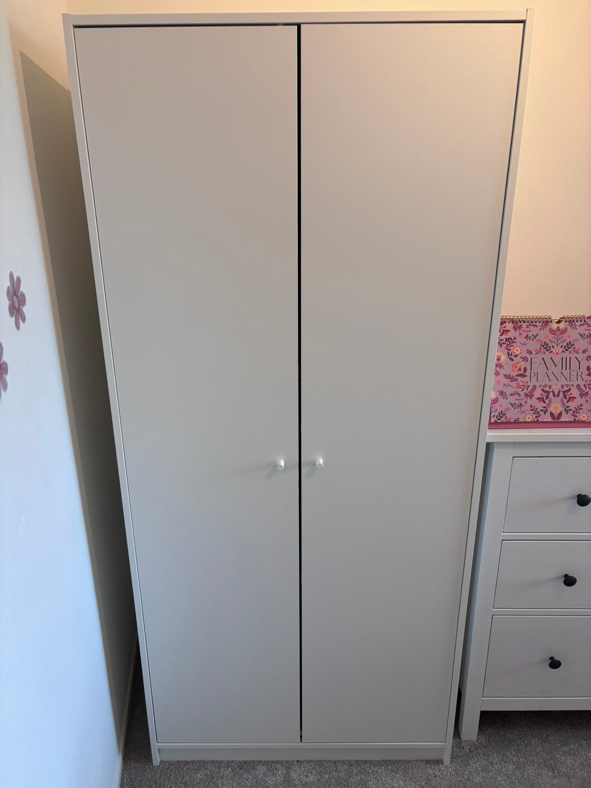 Witte kledingkast Ikea, Ophalen of Verzenden, Zo goed als nieuw