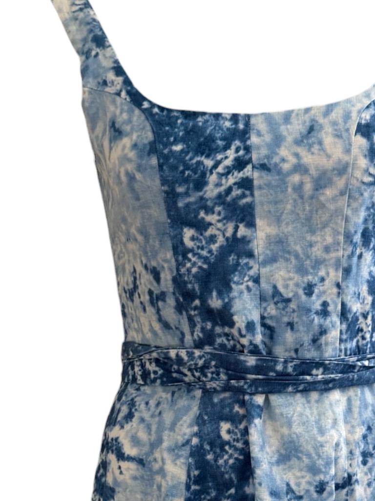 Reformation jurk S, Kleding | Dames, Blauw, Ophalen of Verzenden, Zo goed als nieuw, Onder de knie