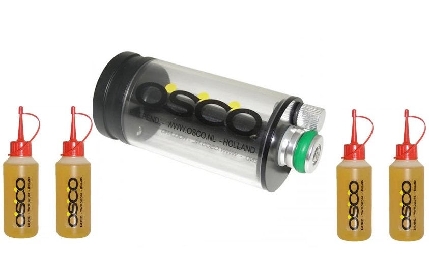Osco ketting smeersysteem met 4 flesjes van 100 ml voordeel, Verzenden, Nieuw