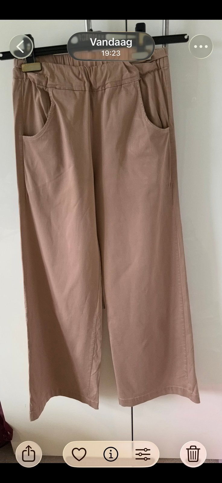 Sea Me Happy bruine broek, model Woody, maat 1, Bruin, Ophalen of Verzenden, Maat 36 (S), Lang