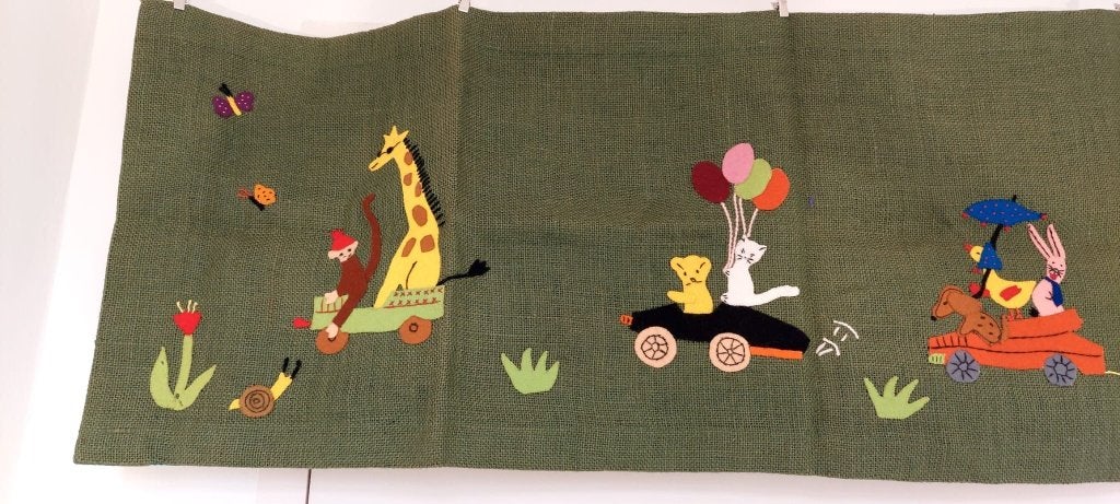 Vintage  wandkleed wandtapijt  handwerk kinderkamer, Eu, Eu, Textiel, Decoratieobject