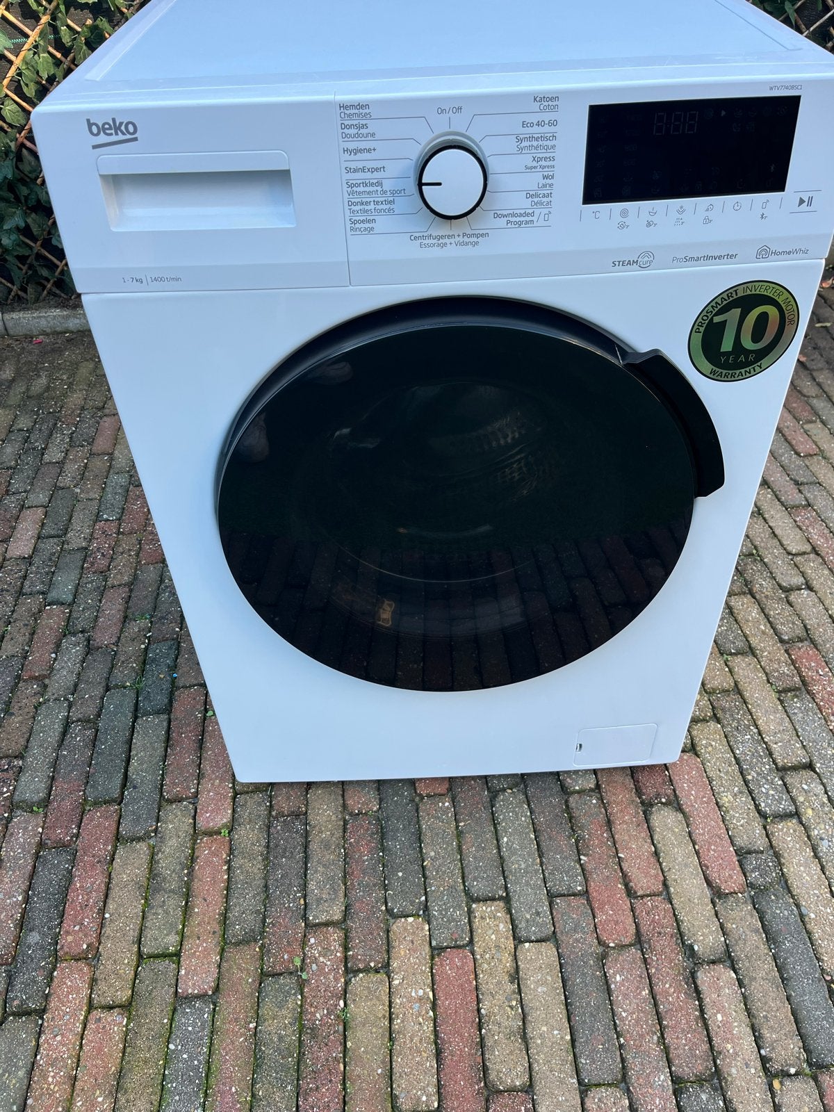 Beko WTV7740BSC1 Voorlader Wasmachine - 7kg, 1400 tpm, Ophalen, Zo goed als nieuw, Voorlader, Kort programma