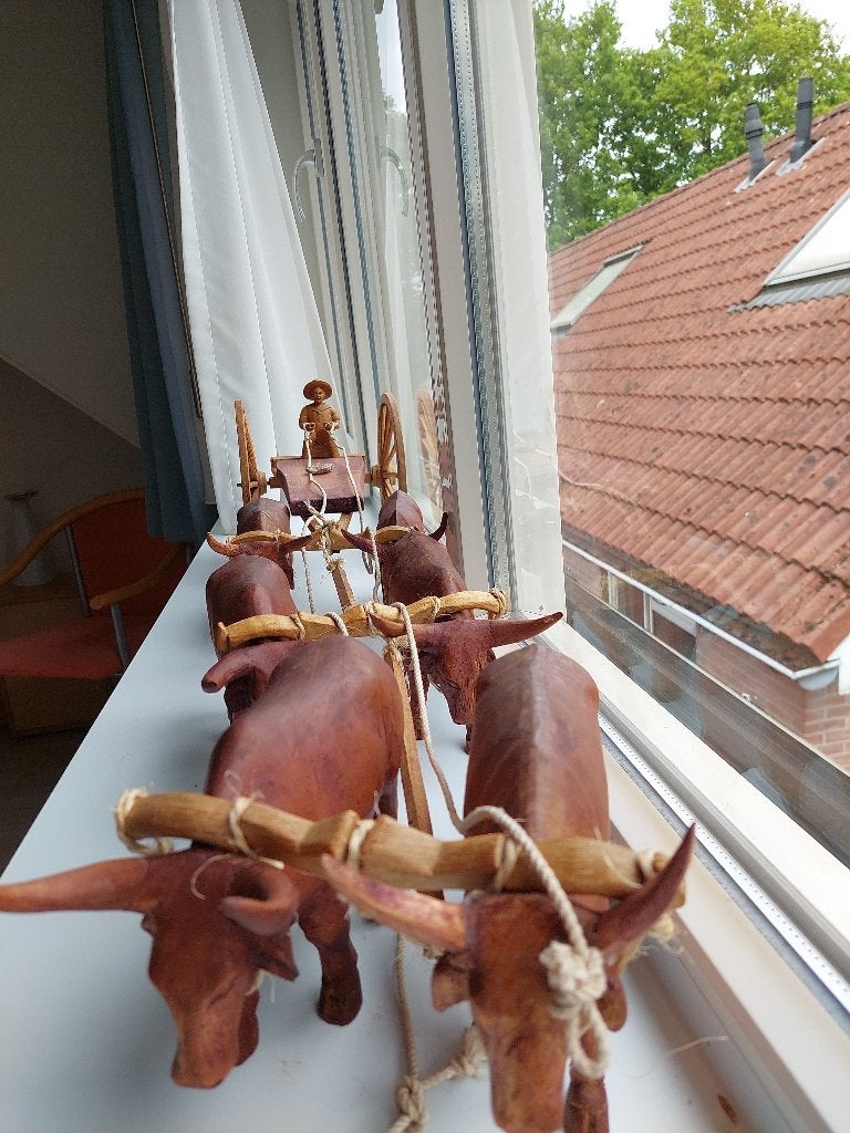 ossewagen, Gebruikt, 17 cm, Hout, Decoratieobject