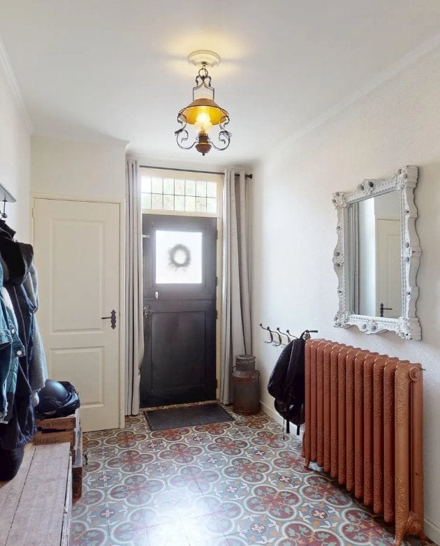 Landelijke hanglamp, Ophalen, Gebruikt, Landelijk, Smeedijzer stijl, Metaal