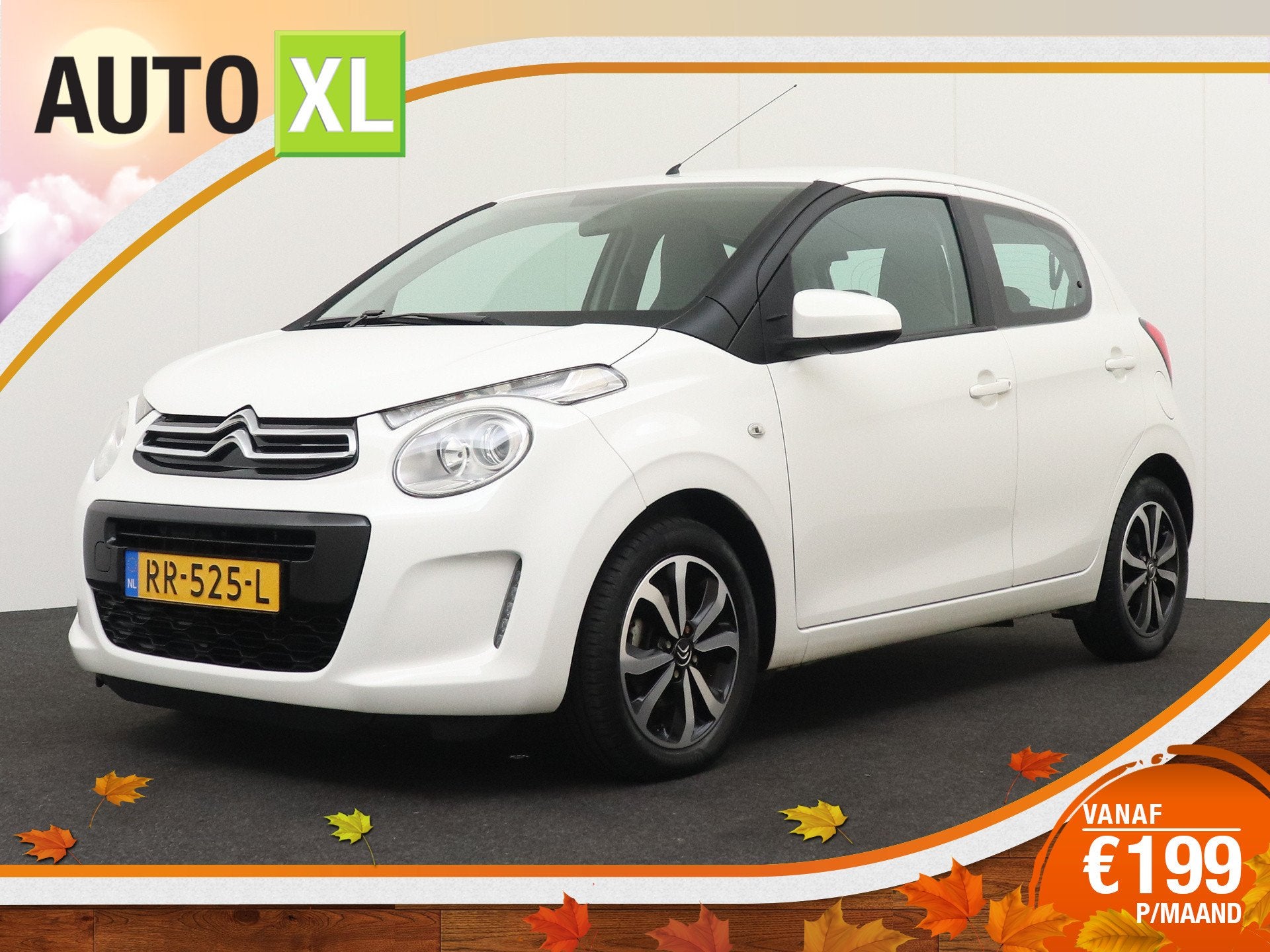 Citroën C1 1.0 VTi Aut. Shine Camera Bluetooth Multimediasc, Dealer onderhouden, Stof, Gebruikt, 4 stoelen