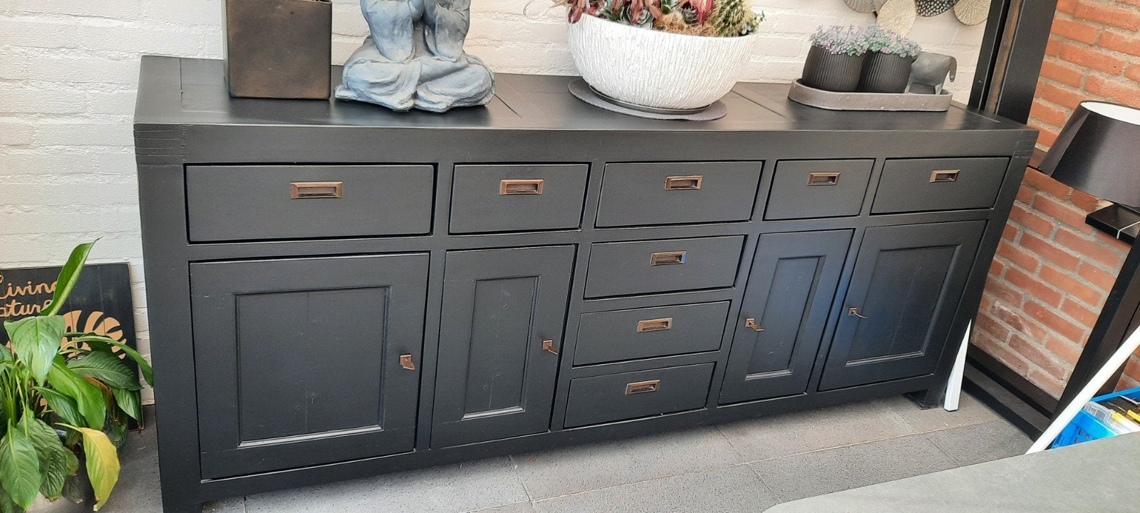 zwarte dressoir kast., Ophalen