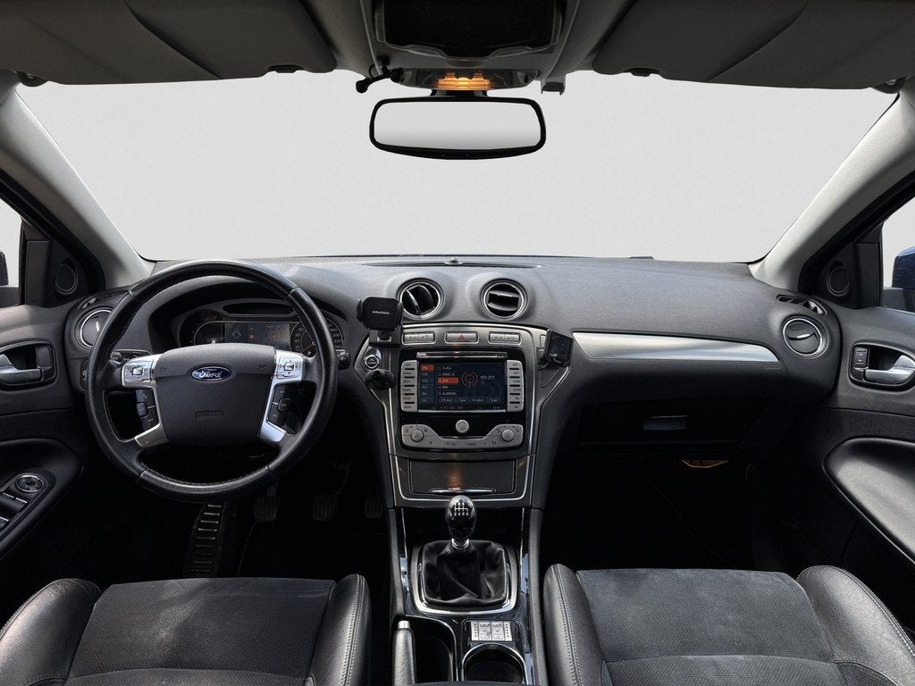 Ford Mondeo Wagon 2.5-20V Titanium | Trekhaal | Leer | Alcan, Auto's, Ford, Voorwielaandrijving, Zwart, Mondeo, Blauw