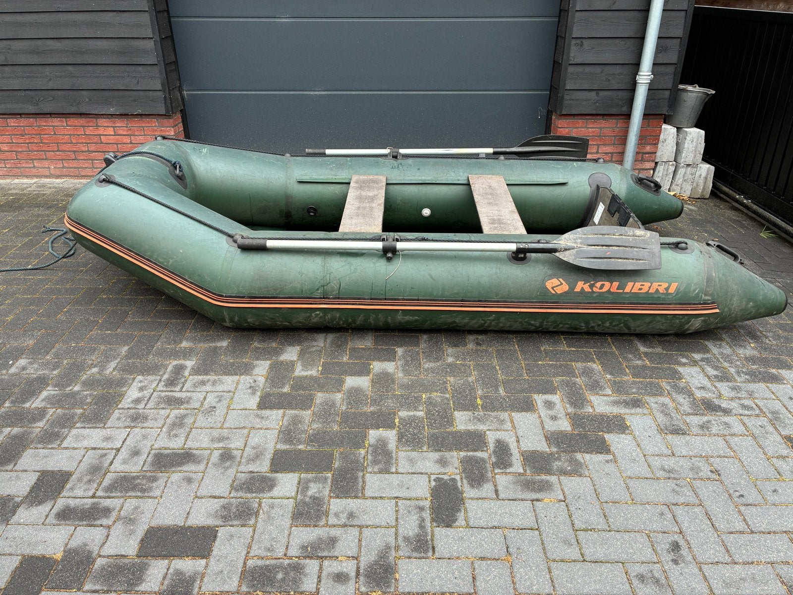 Rubberboot, Watersport en Boten, Rubberboten, Ophalen, Gebruikt, Kolibri, Peddels