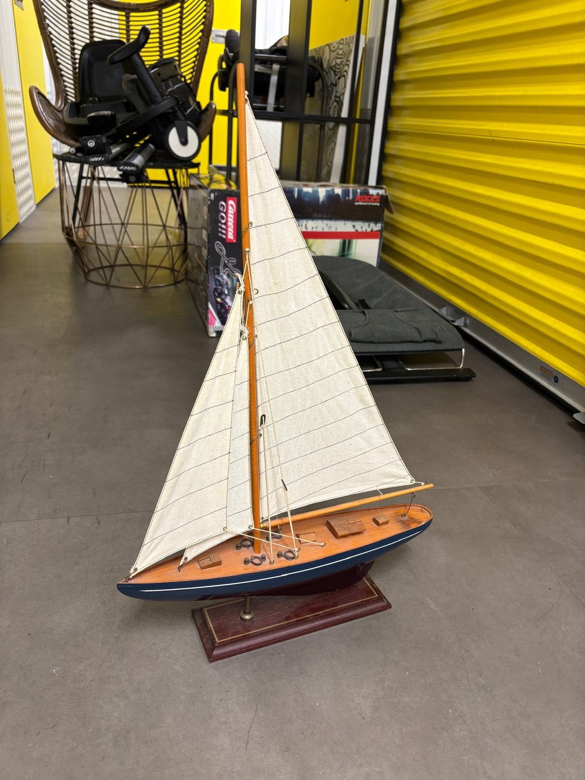 Decoratieve Houten Zeilboot Model - Vintage Stijl, Ophalen, Zo goed als nieuw, Groter dan 1:32, Overige merken