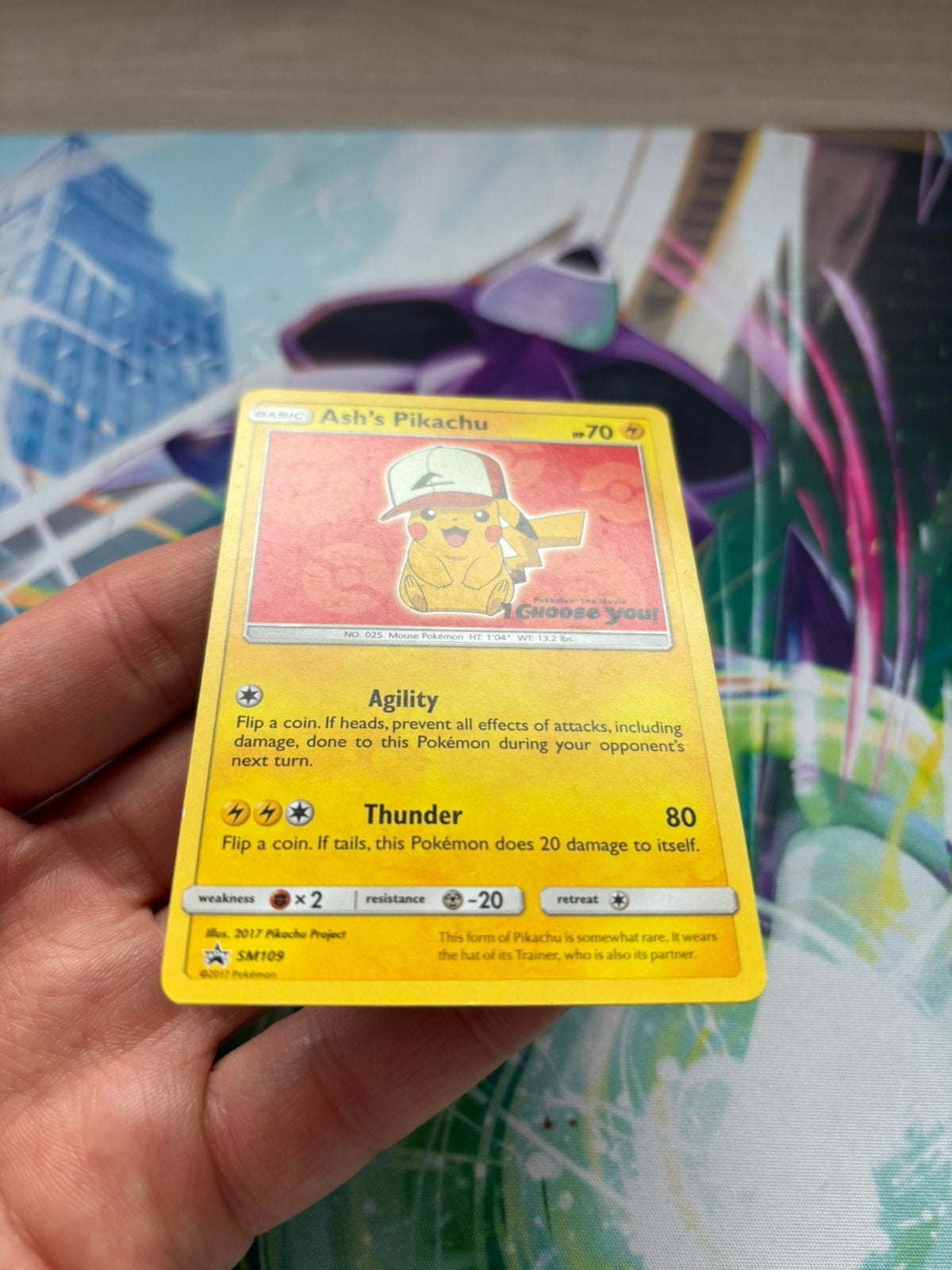 Ash’s Pikachu SM109 Promo – Pokémon The Movie I Choose You!, Ophalen of Verzenden, Zo goed als nieuw