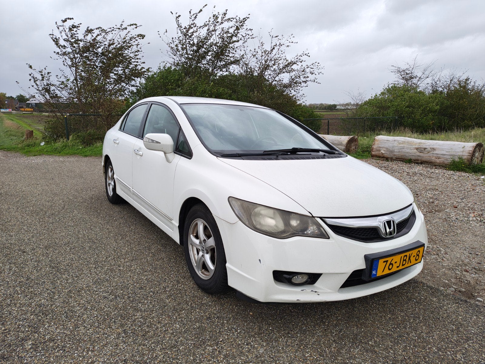 Honda Civic Hybrid, Auto's, Stof, Zwart, Wit, Origineel Nederlands