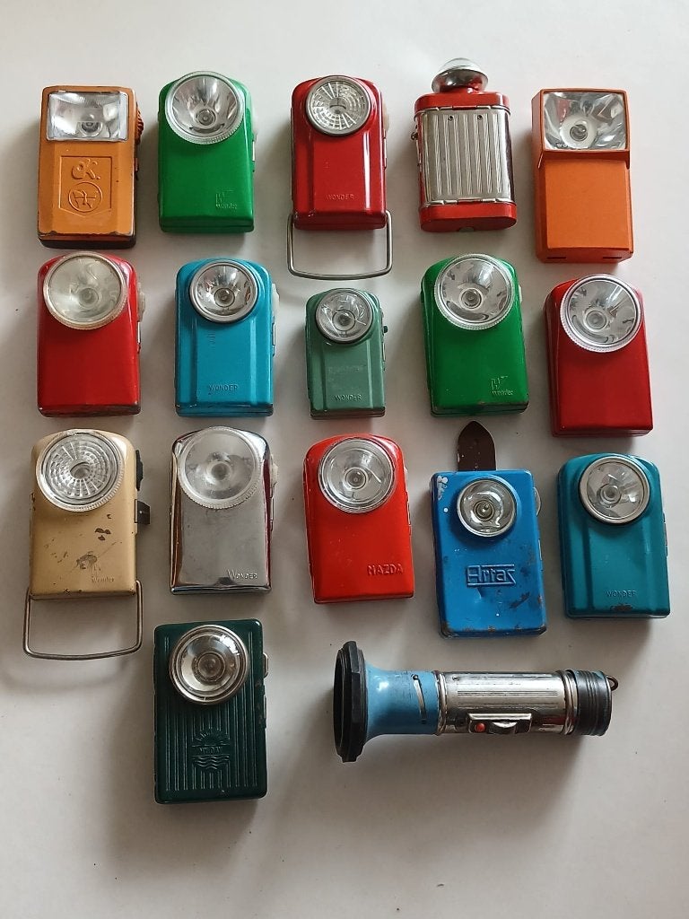 Vintage zaklampen, Ophalen of Verzenden, Batterij