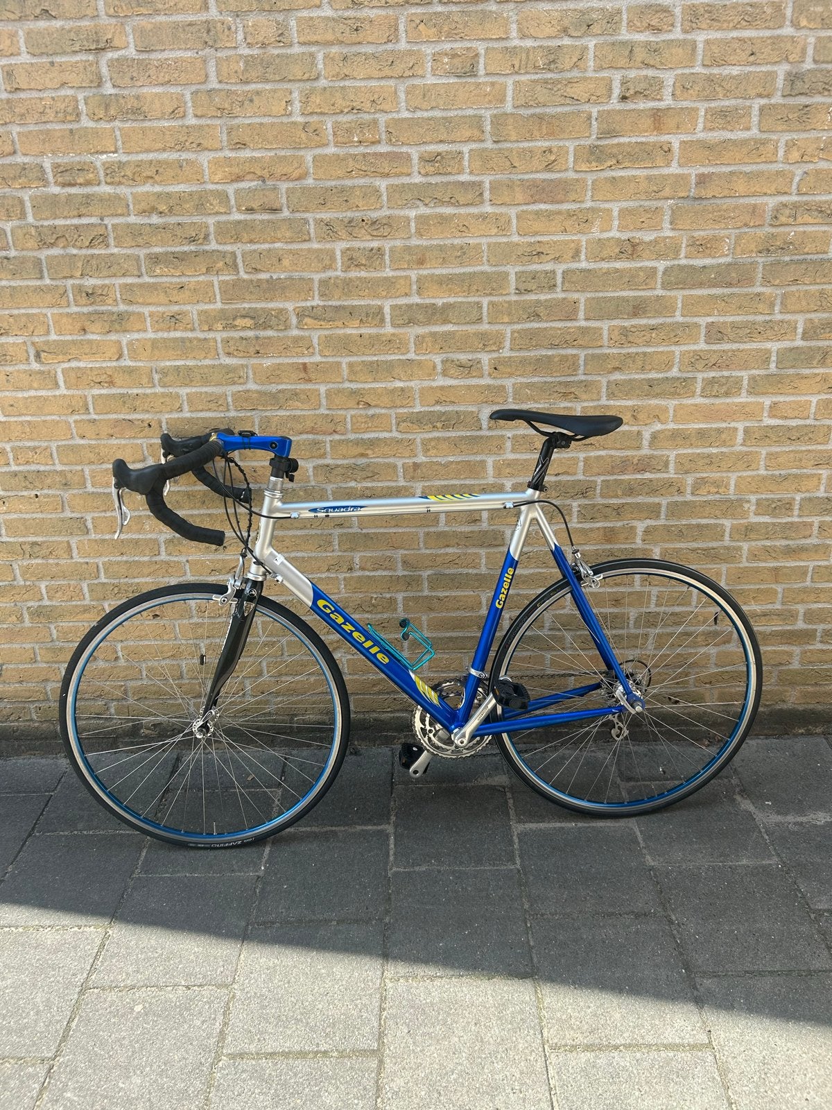 Gazelle Squadra racefiets - Blauw/Zilver, 28 inch, Gebruikt, Velgrem, Aluminium