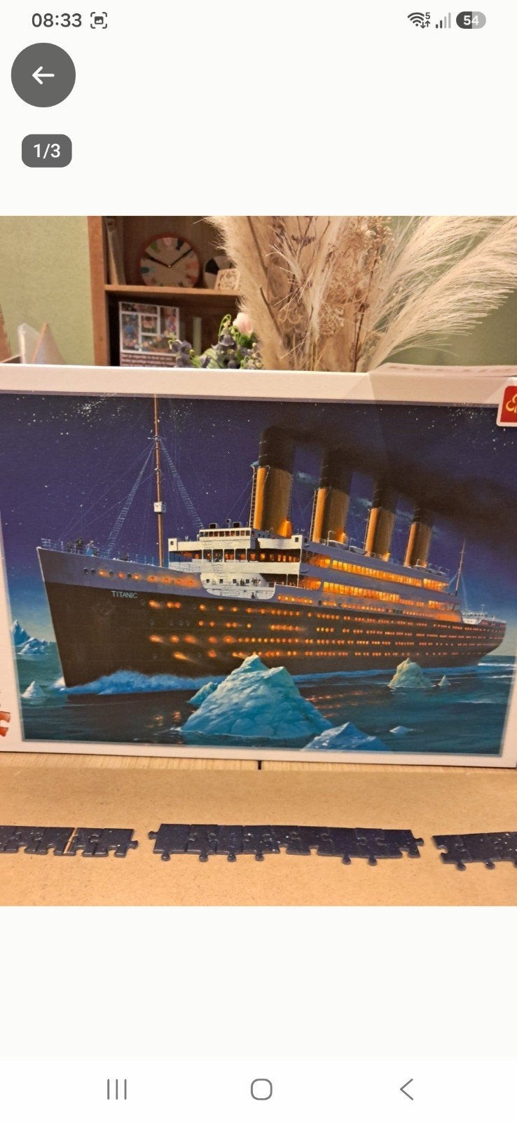 Titanic legpuzzel 1000 stukjes - Trefl, Ophalen, 500 t/m 1500 stukjes, Gebruikt, Legpuzzel