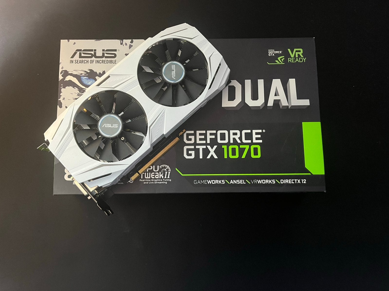 Asus gtx 1070 8gb dual fan, HDMI, PCI-Express 3, Refurbished, Ophalen of Verzenden