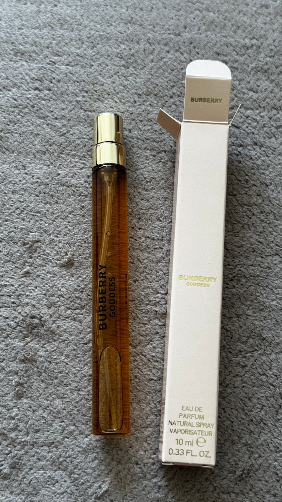 Burberry goddes travelsize parfum 10 ml, Ophalen of Verzenden, Zo goed als nieuw