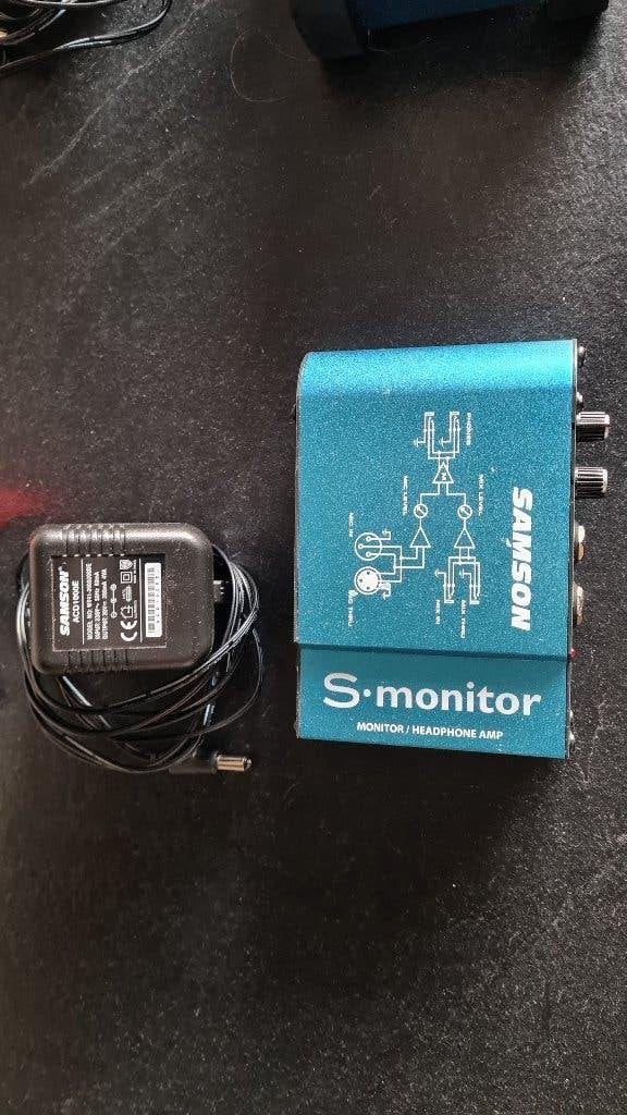 Samson S-monitor met adapter, Ophalen of Verzenden, Gebruikt, Minder dan 5 kanalen