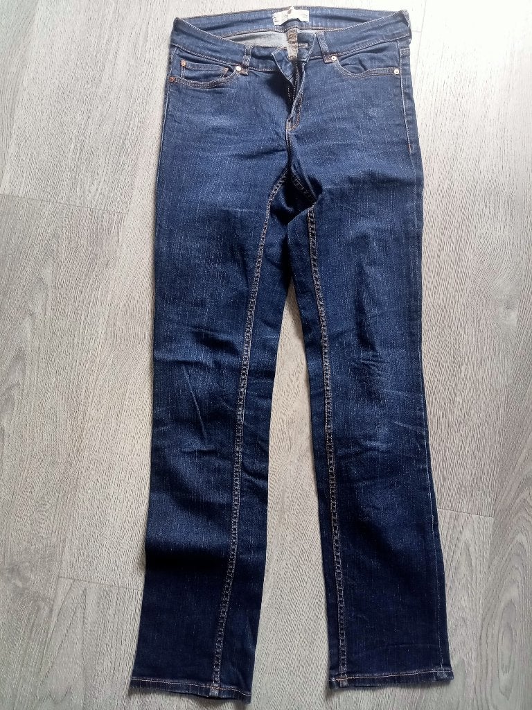 spijkerbroek / jeans van mango / M, Ophalen of Verzenden, Zo goed als nieuw, Blauw, W27 (confectie 34) of kleiner