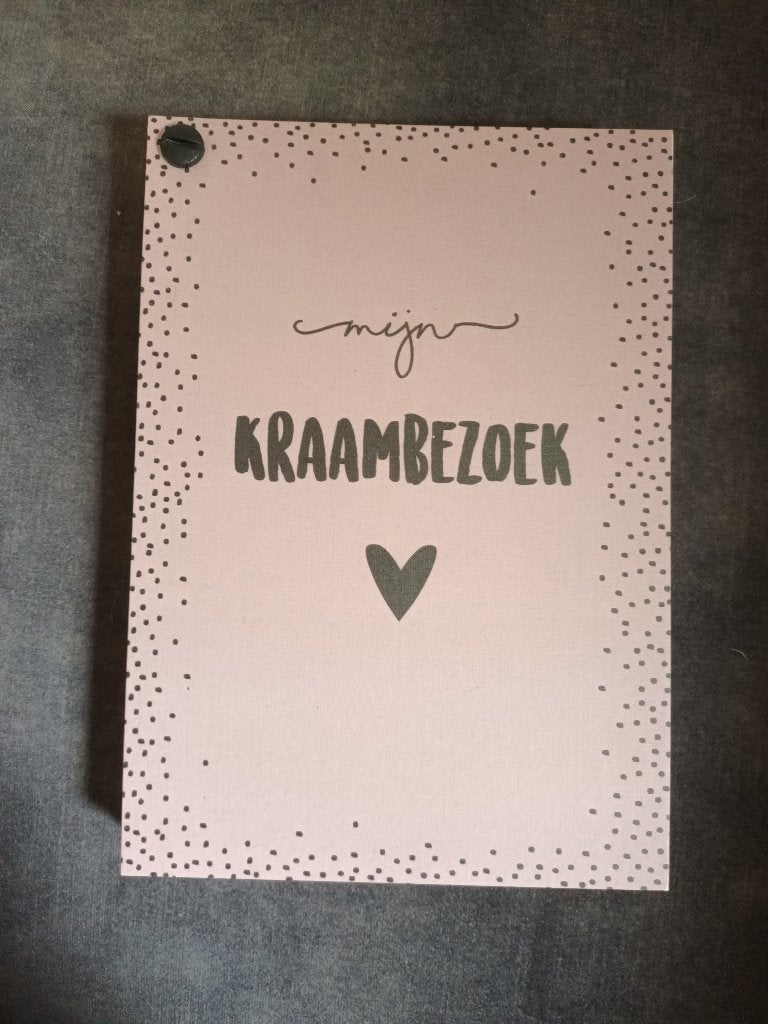 Mijn kraambezoek boek 50 pagina's hippe kaartje nieuw, Ophalen of Verzenden, Nieuw, Zwangerschap en Bevalling