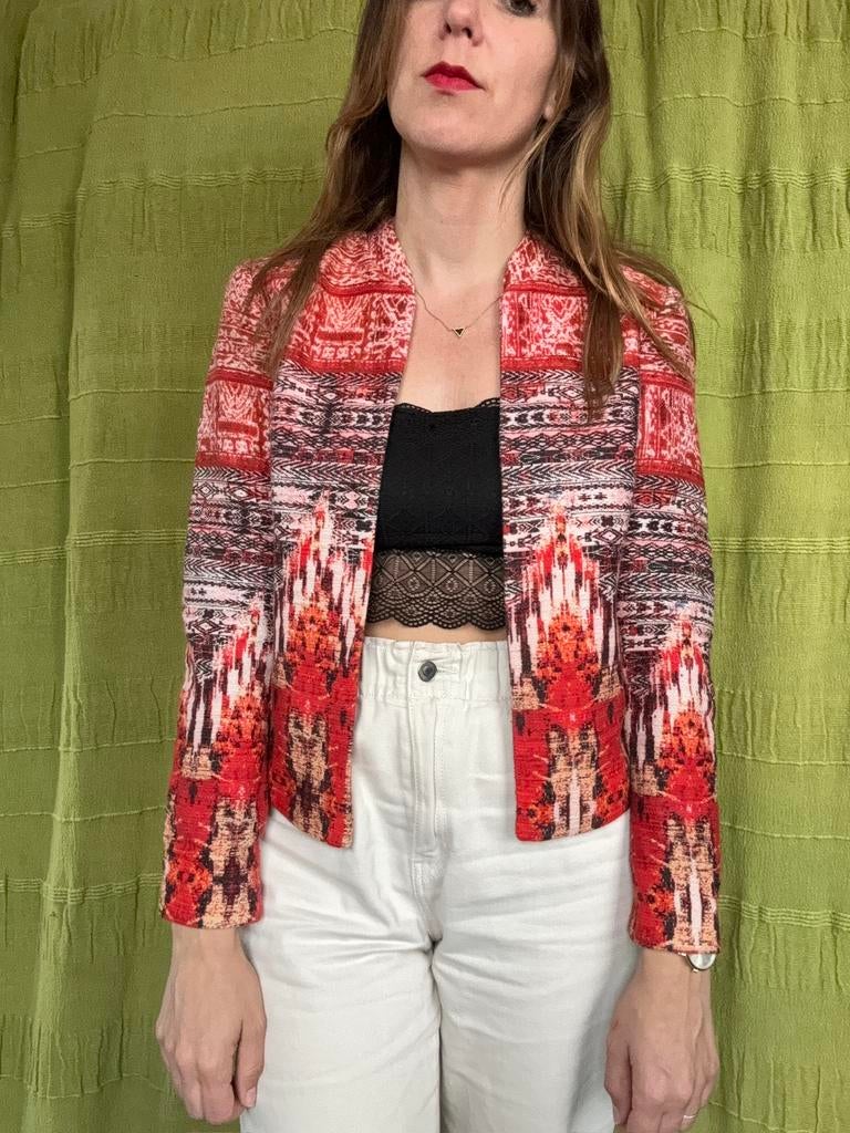 Jasje / blazer H&M - print - 34/XS, H&M, Hgv, Hgv, Ophalen of Verzenden
