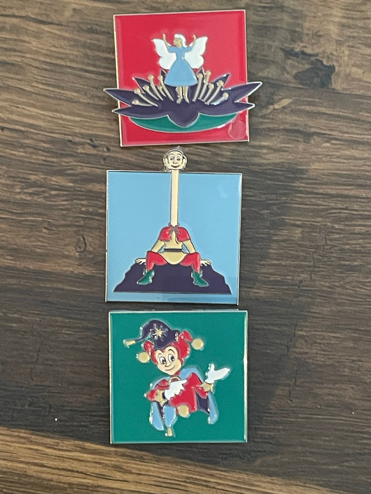 Efteling pins: ind.waterlelie,Lange Nek en pardoes, Verzamelen, Ophalen of Verzenden, Zo goed als nieuw, Button of Speldje