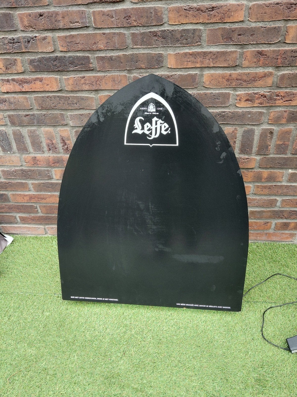 Leffe Reclamebord met LED Verlichting, Ophalen of Verzenden, Zo goed als nieuw, Reclamebord