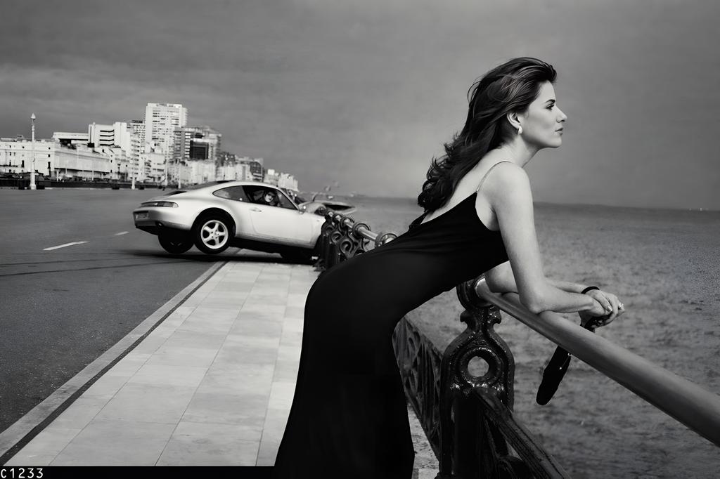 Girl with Porsche A3 poster (297 X 420mm), Ophalen of Verzenden, Nieuw, A1 t/m A3, Film en Tv