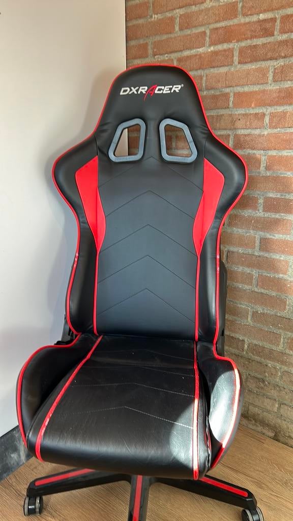 DX racer Gaming stoel, Ophalen, Gebruikt, Zwart, Gaming bureaustoel