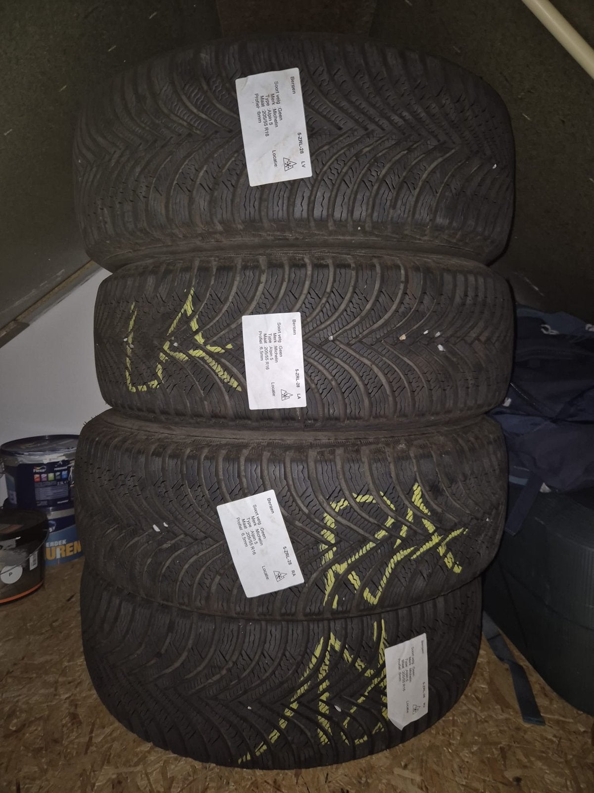 Winterbanden zonder velg Michelin Alpin 5, Auto-onderdelen, Ophalen, 16 inch, Band(en), Personenwagen