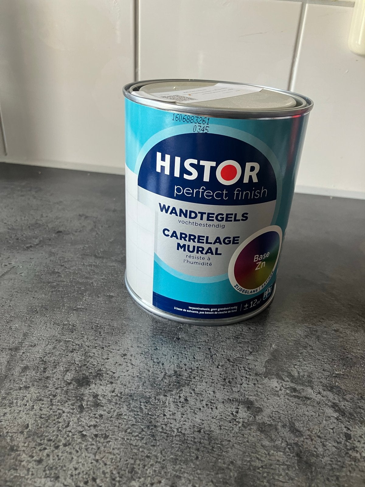 Histor Perfect Finish Wandtegelverf Zijdeglans, Overige kleuren, Nieuw, Ophalen of Verzenden, Verf