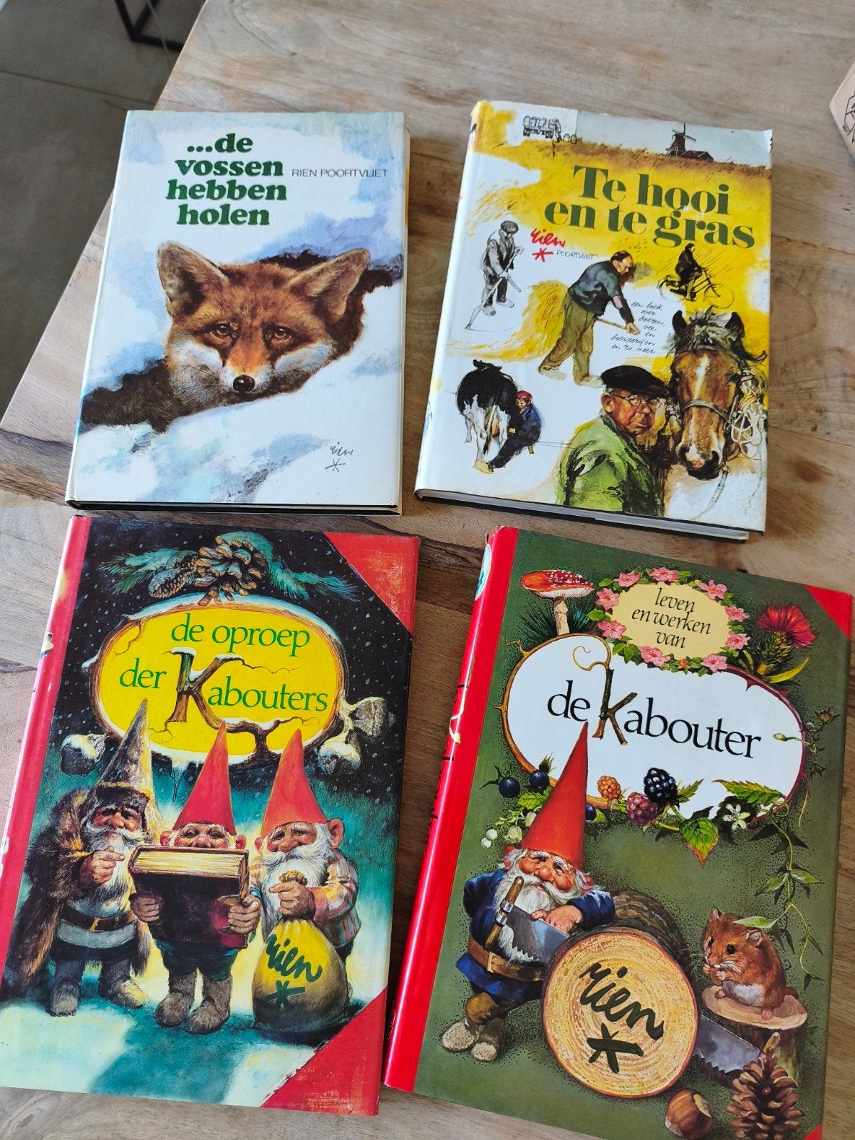 Rien Poortvliet boeken: Kabouters, Vossen  Te hooi  te gr, Boeken, Ophalen of Verzenden, Gelezen, Natuur algemeen, Rien Poortvliet