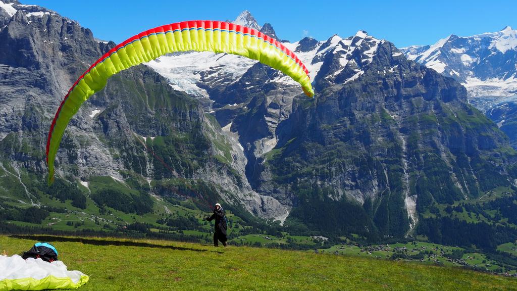 Paraglider  te koop, Sport en Fitness, Zweefvliegen en Paragliding, Ophalen of Verzenden, Zo goed als nieuw, Complete paraglider