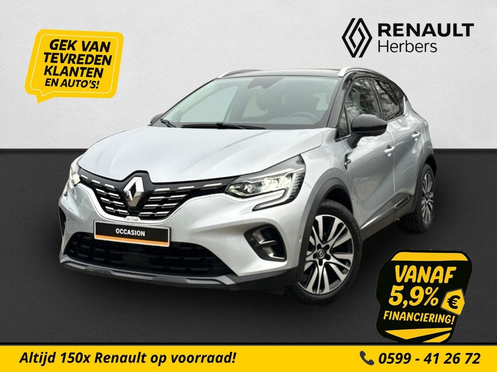 Renault Captur 1.6 E-Tech Plug-in Hybrid 160 Initiale Paris, Auto's, 77 km/l, Gebruikt, 4 cilinders, Bedrijf