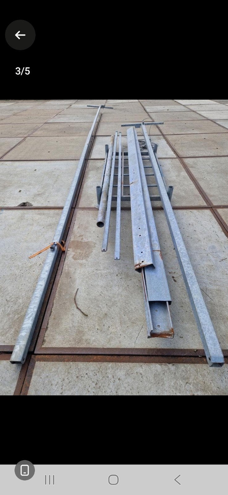 2 lichtmasten hoogte uitschuifbaar tot 10 meter Mast schuif, Ophalen, Gebruikt, Armatuur