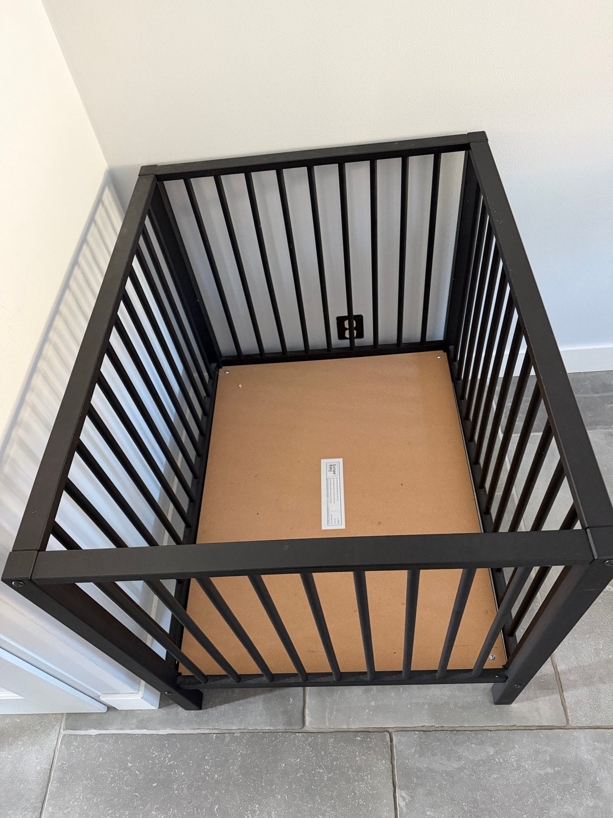 Europe Baby Robin II Box Mat Zwart - Zo goed als nieuw, Ophalen, Zo goed als nieuw, Rechthoekig