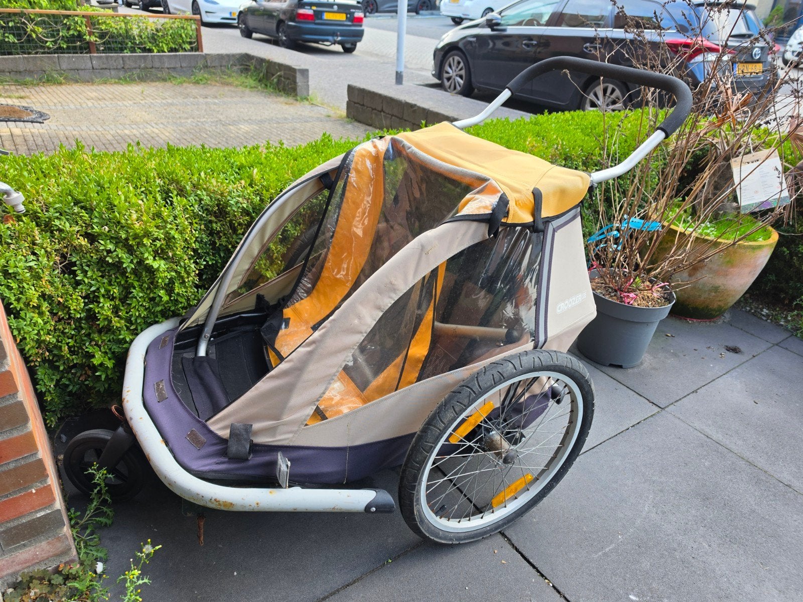 Fietskar (Croozer) voor kinderen of dieren - Gebruikt, Fietsen en Brommers, Ophalen, Gebruikt, Kinderkar, 40 tot 60 kg