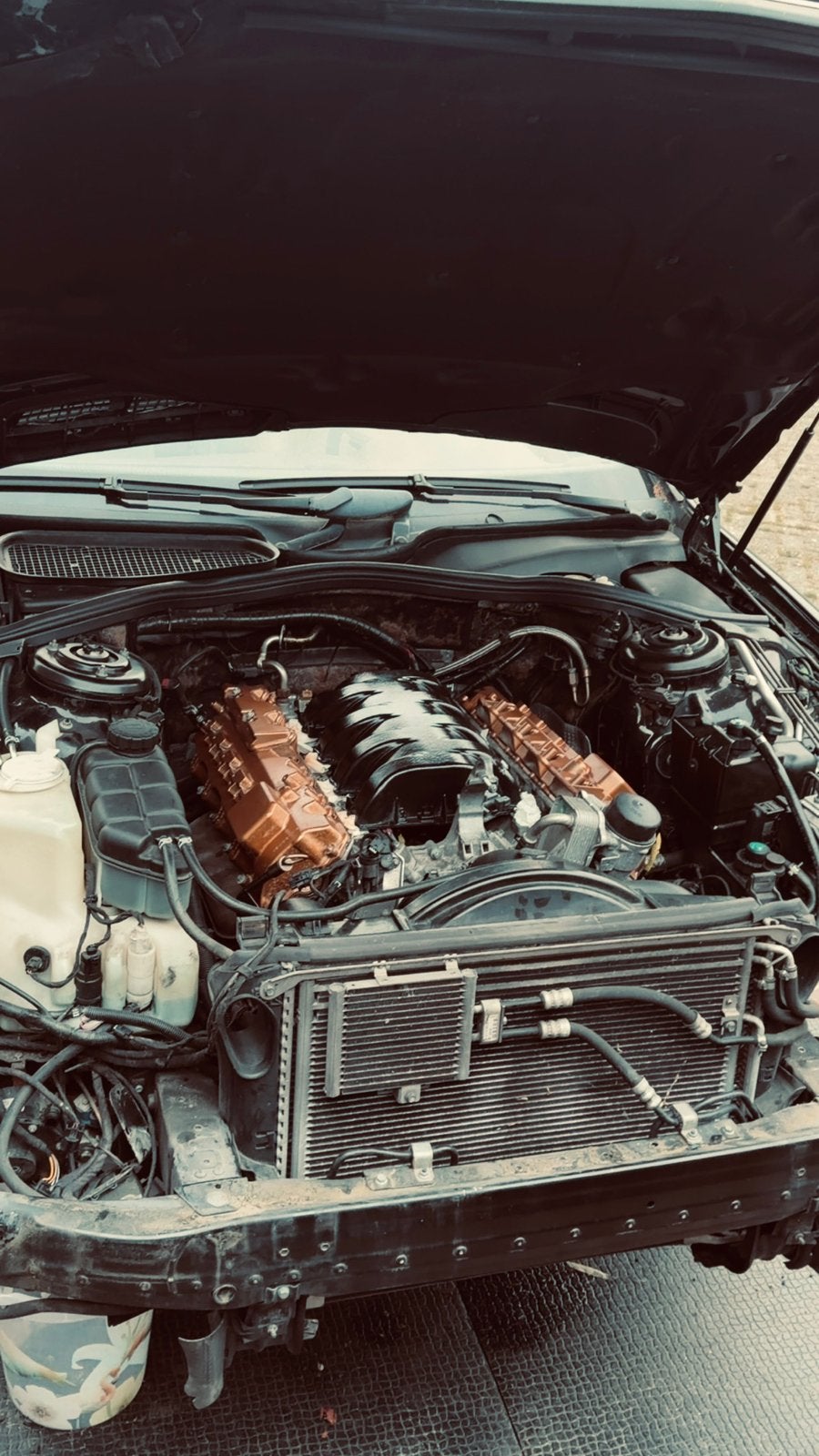 Mercedes benz s500 w220 met schade (zie beschrijving), Ophalen, Gereviseerd, Mercedes-Benz