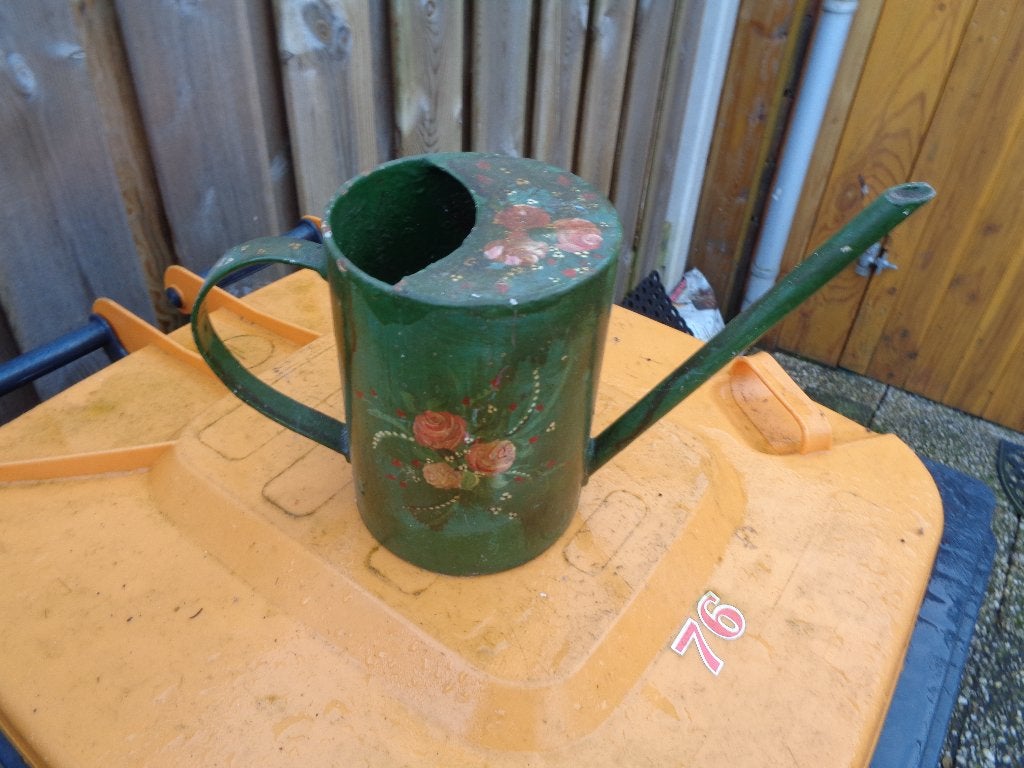 Metaal Oude Siergieter voor in de Tuin of In huis., Ophalen of Verzenden, Gebruikt