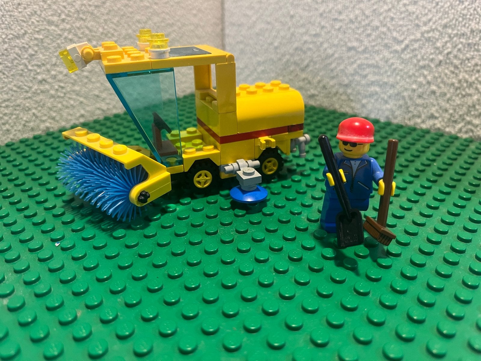 Lego 6649 Veegwagen compleet met minifiguur en instructies, City, Lego, Ophalen of Verzenden, Zo goed als nieuw